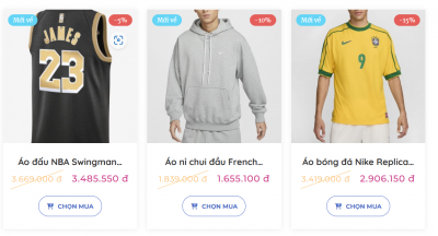 Tổn quan về 3 dòng áo NIKE